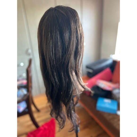100% Virgin Remy human hair low density free-parting glueless wig